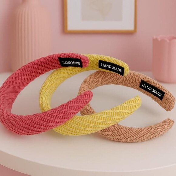 Handmade Headbands 3 Pack Soft Stretch Fabric Casual Elegant Comfortable main image 4